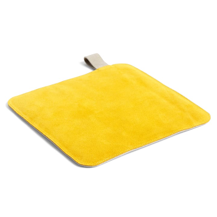 Suede oven mitt - yellow - HAY