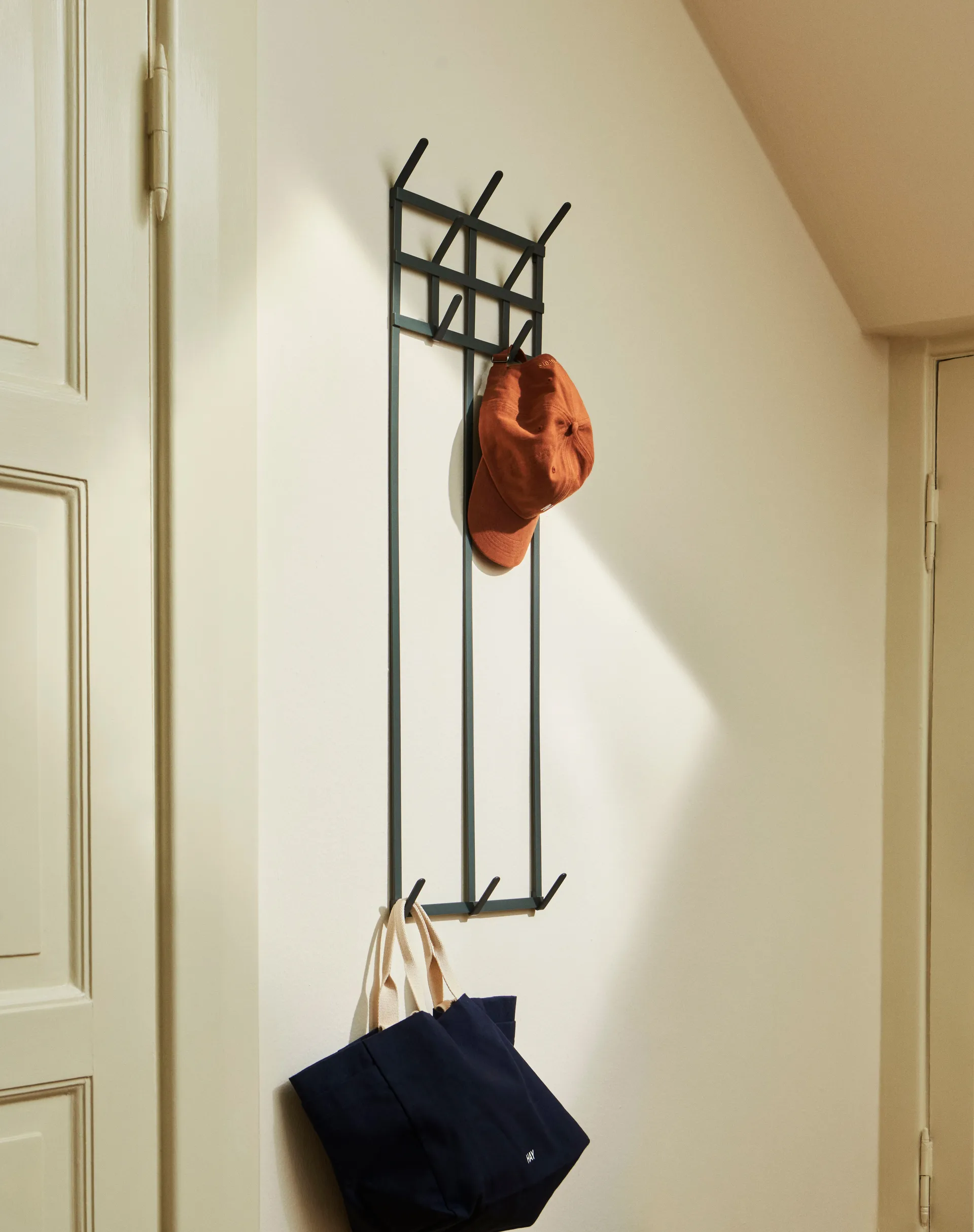 Tape coat hook, Large charcoal HAY