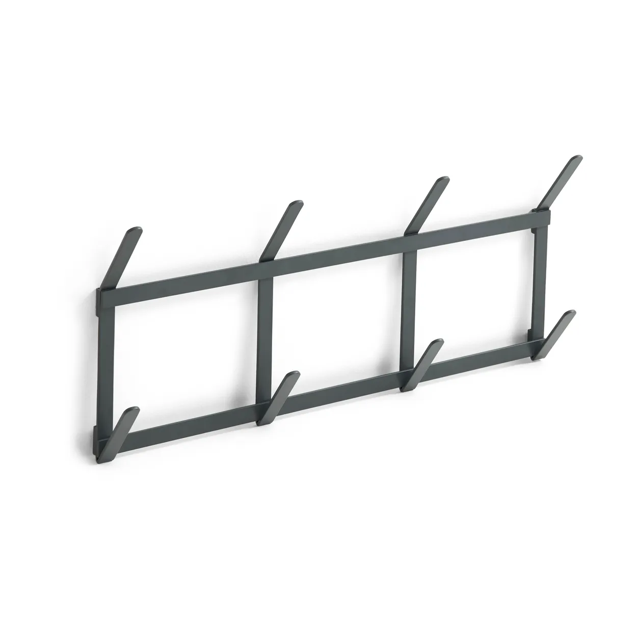 HAY Tape coat hook Small charcoal | Scandinavian Design | Clothes racks, coat stands & hangers | Grey