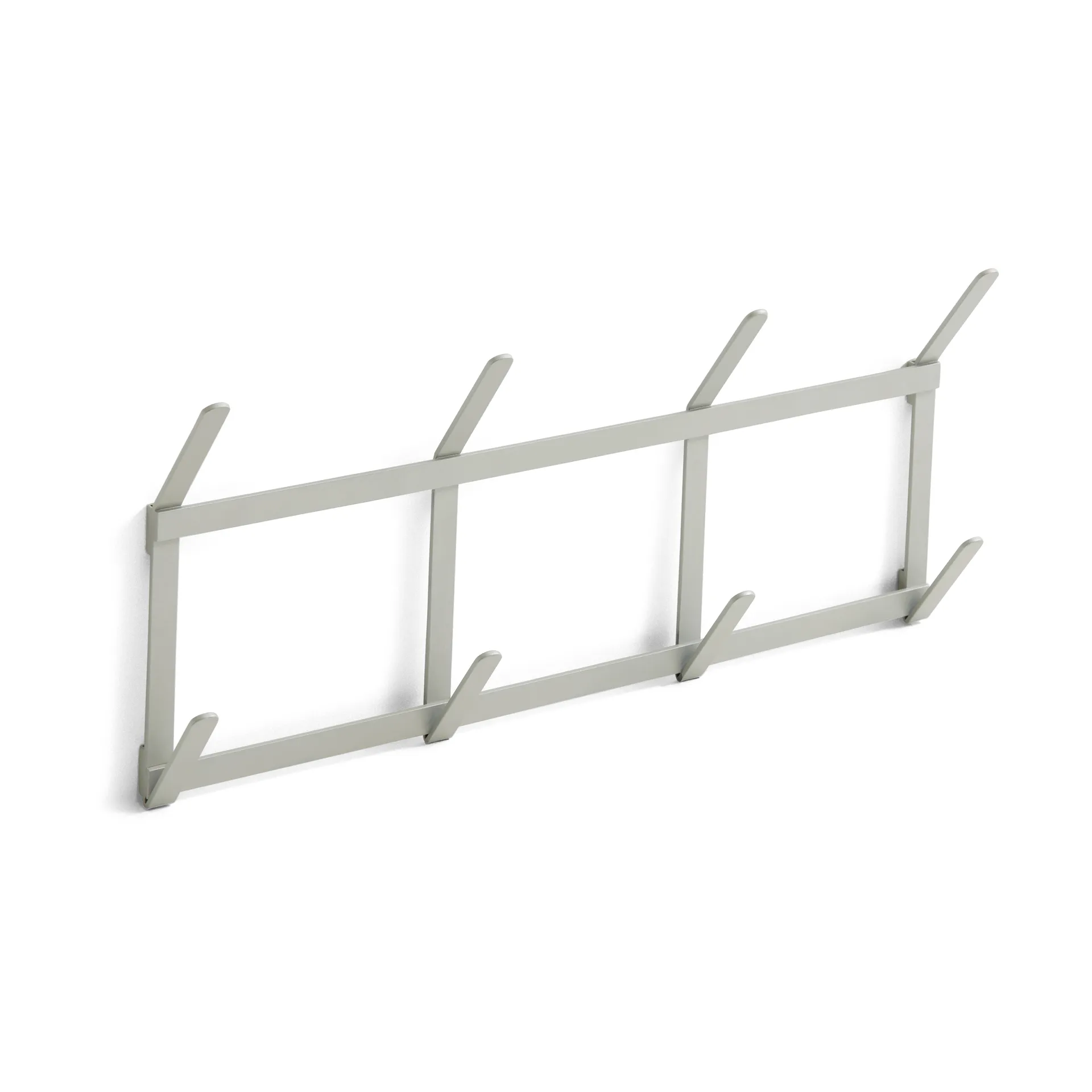 Tape coat hook, Small metallic grey HAY