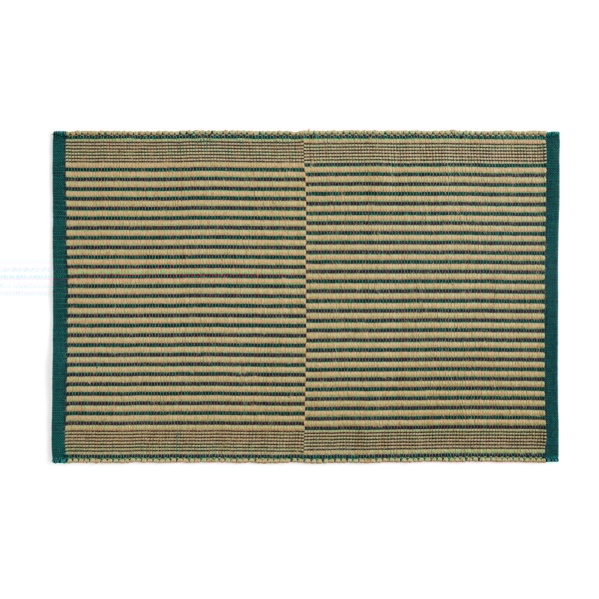 HAY Tapis doormat 60x95 cm Black-green | Scandinavian Design | Door mats | Green