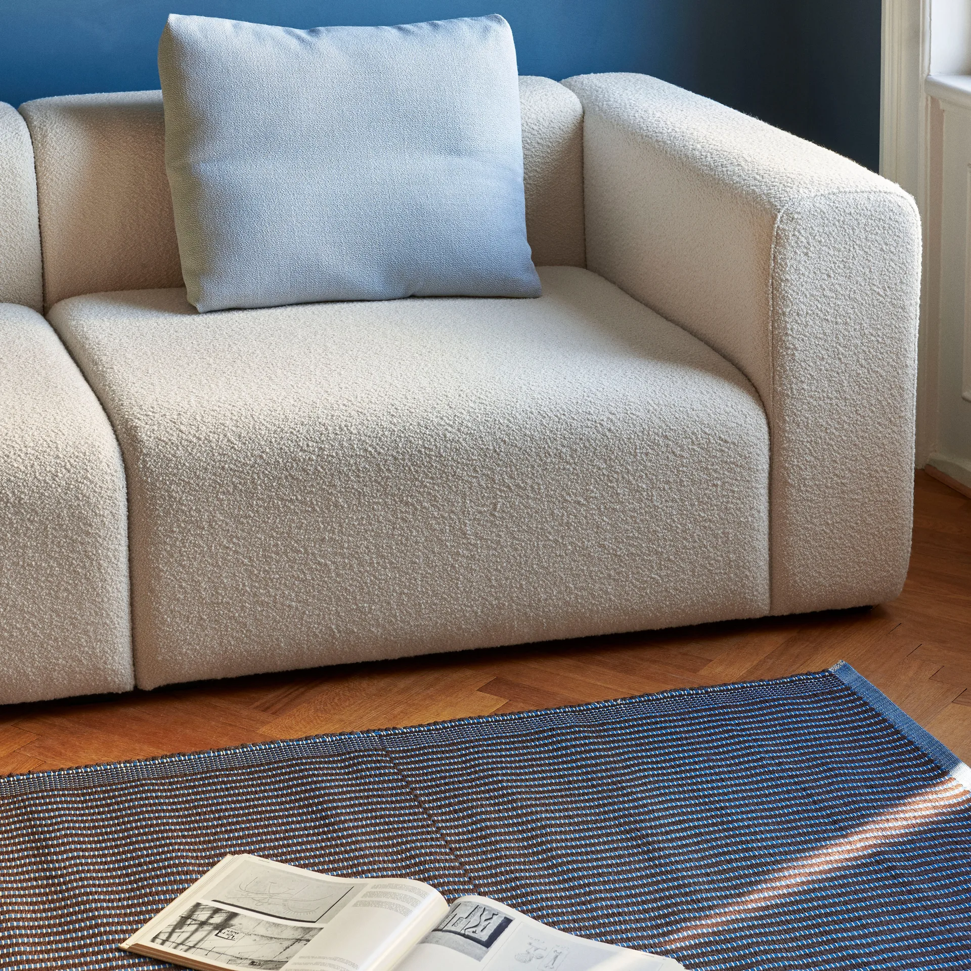 Tapis rug 170x240 cm, Chestnut-blue HAY