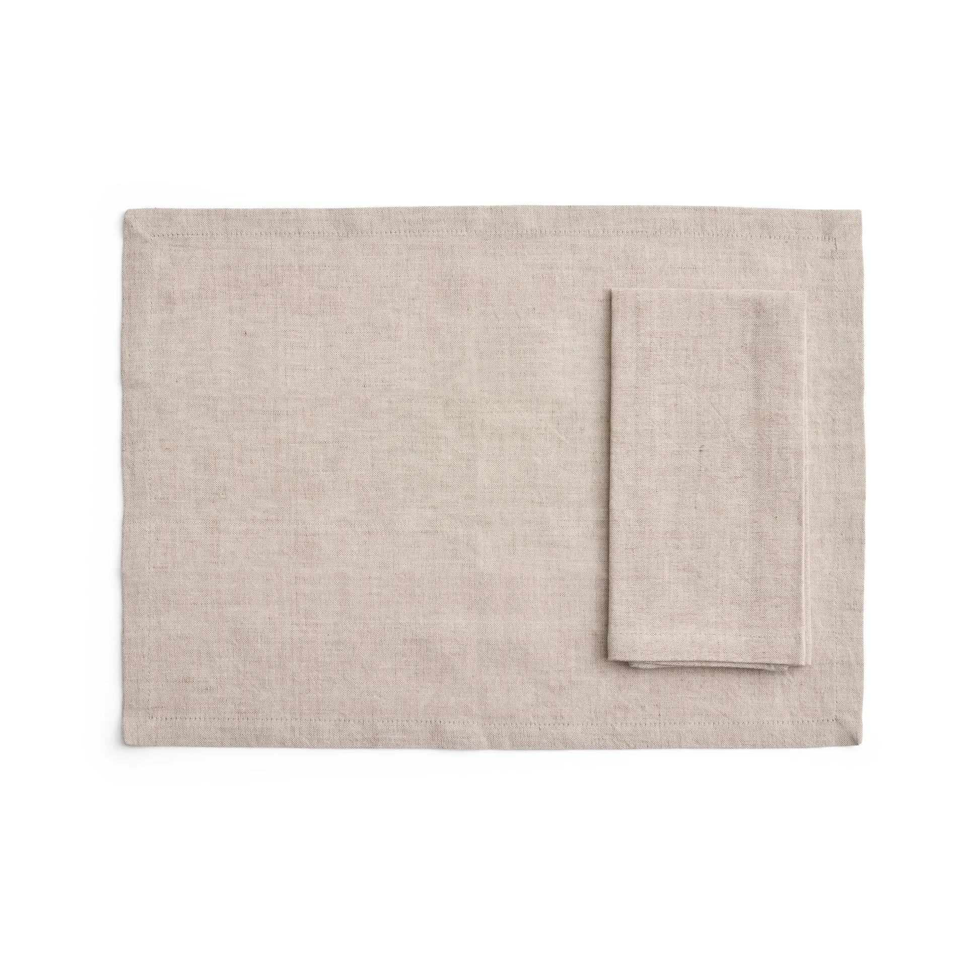 Tavolo placemat/napkin 4-pack, Soft beige HAY