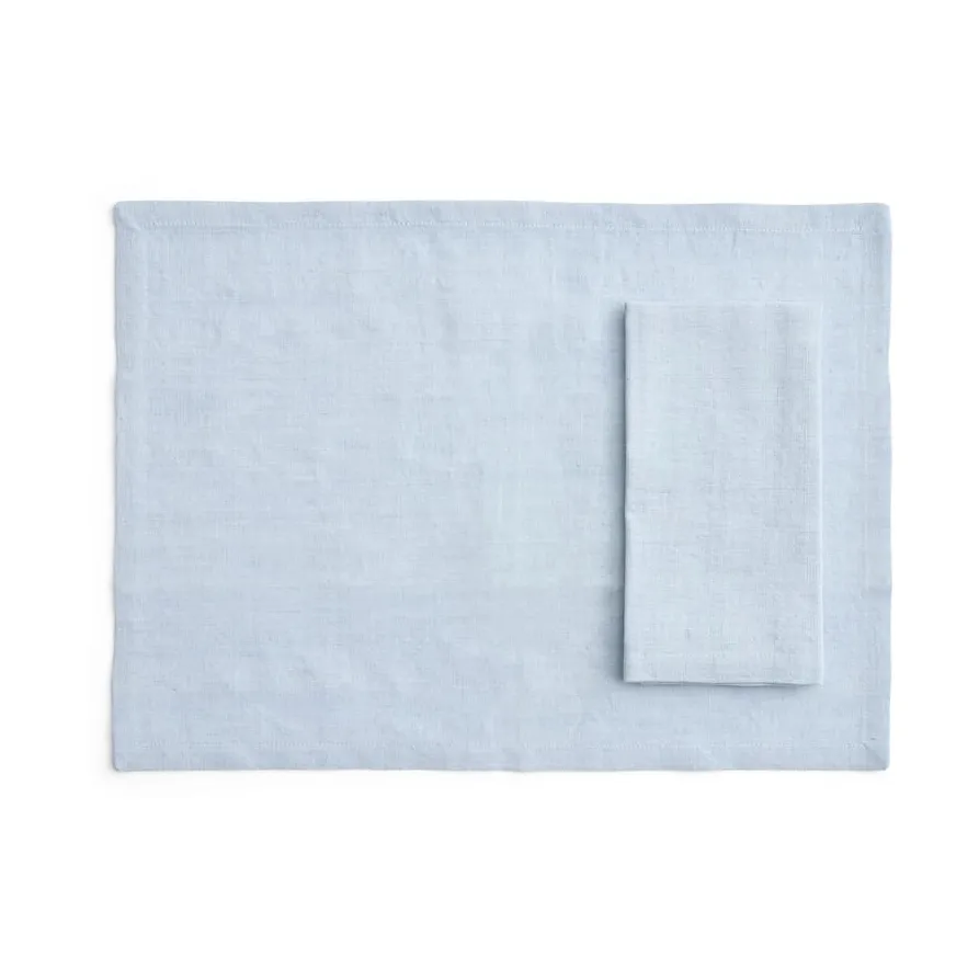 Tavolo placemat/napkin 4-pack, Soft blue HAY
