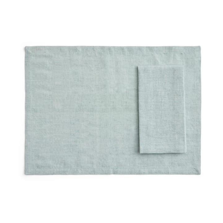 Tavolo placemat/napkin 4-pack - Soft green - HAY