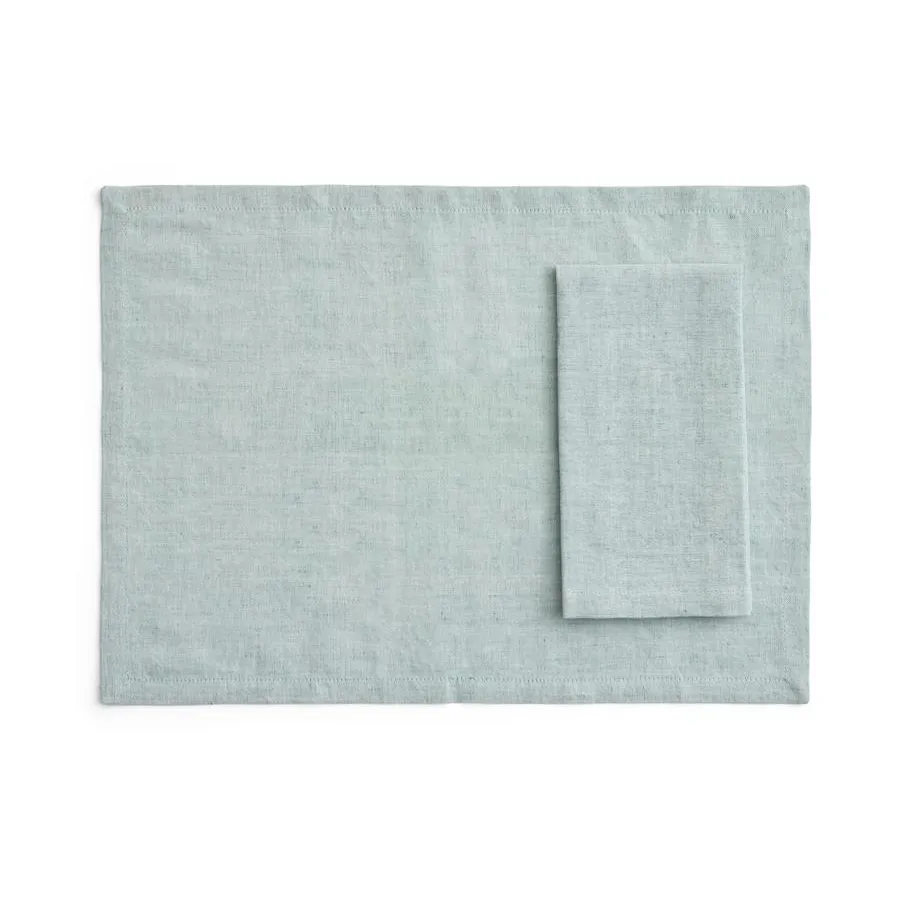 HAY Tavolo placemat/napkin 4-pack Soft green | Scandinavian Design | Placemats | Green