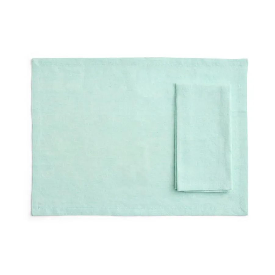 HAY Tavolo placemat/napkin 4-pack Soft mint | Scandinavian Design | Placemats | Green