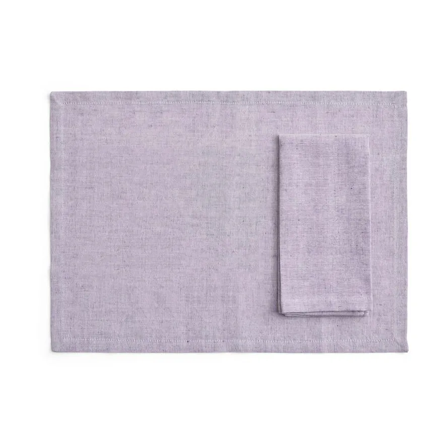 Tavolo placemat/napkin 4-pack, Soft purple HAY