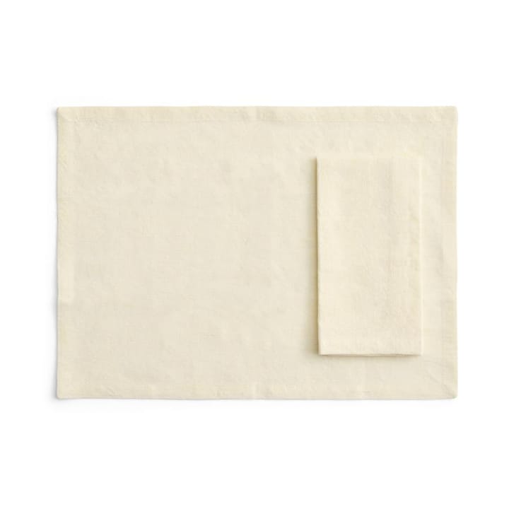 Tavolo placemat/napkin 4-pack - Soft yellow - HAY