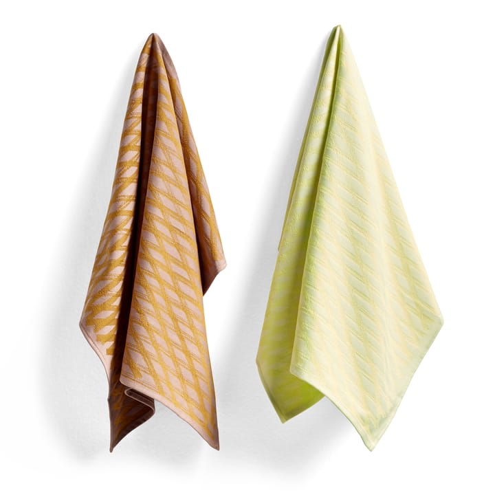 Tea Towel Marker diamond kitchen towel 2-pack - no 1 - HAY