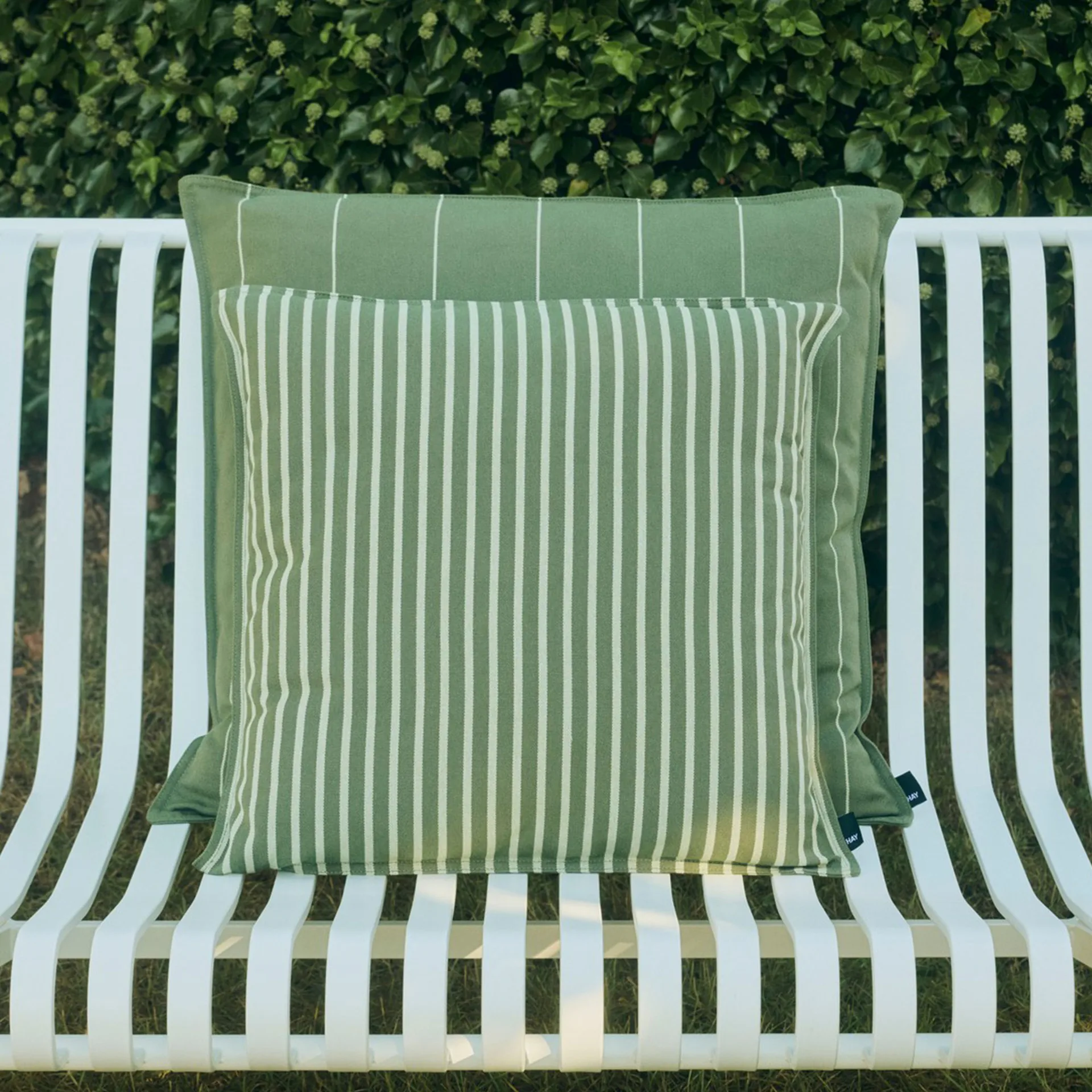 Terrazza cushion, Olive bold stripe, 50x50 cm HAY