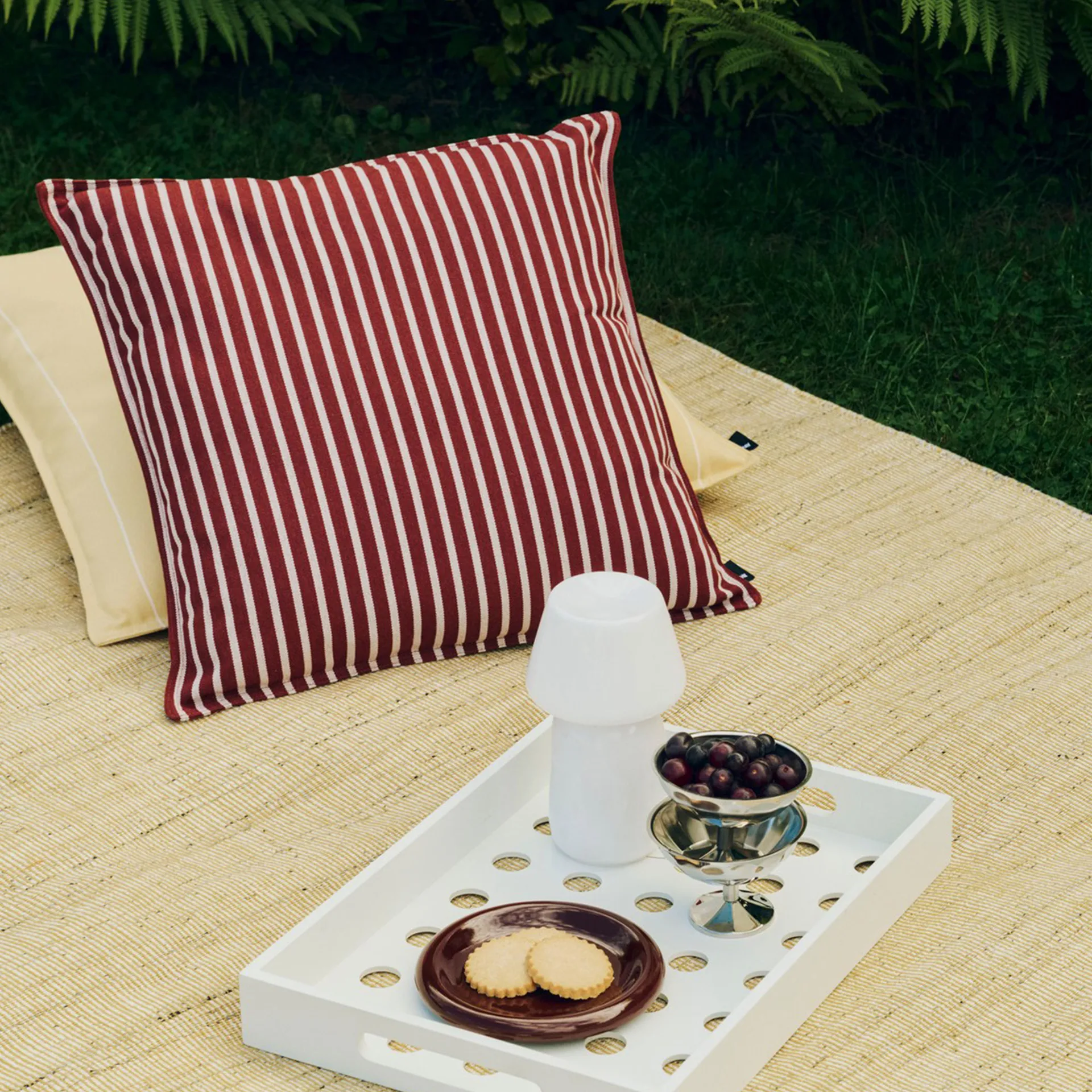 Terrazza cushion, Terracotta bold stripe, 50x50 cm HAY