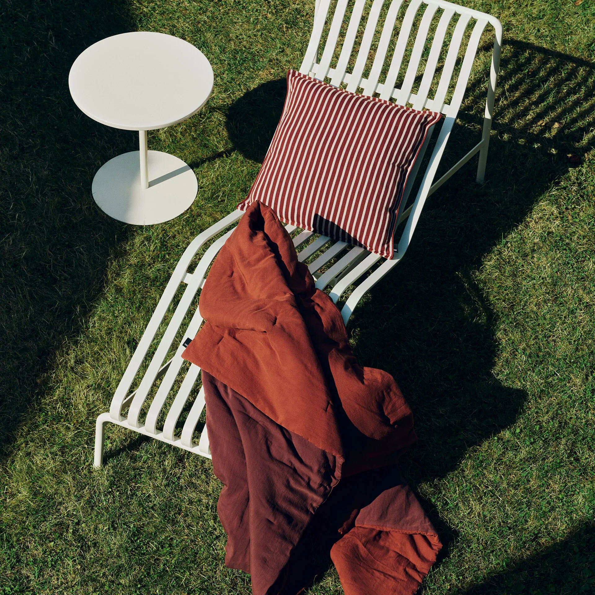 Terrazza cushion, Terracotta bold stripe, 50x50 cm HAY