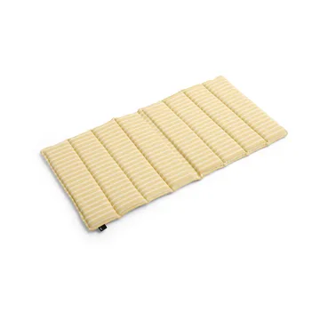 Terrazza Folding seat cushion - Yellow bold stripe, 82x40 cm - HAY