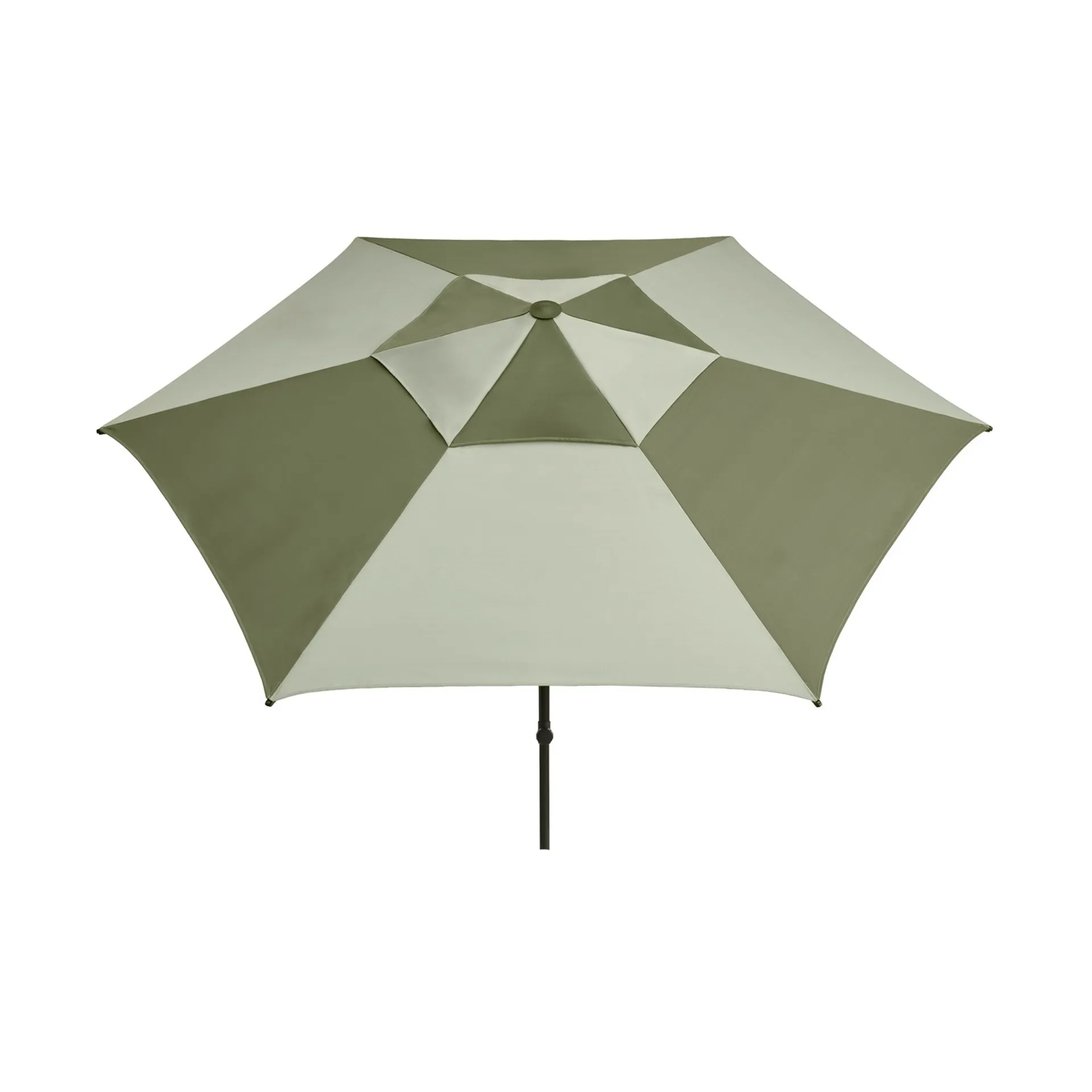 Terrazza Hexagon parasol, Green-dark green HAY