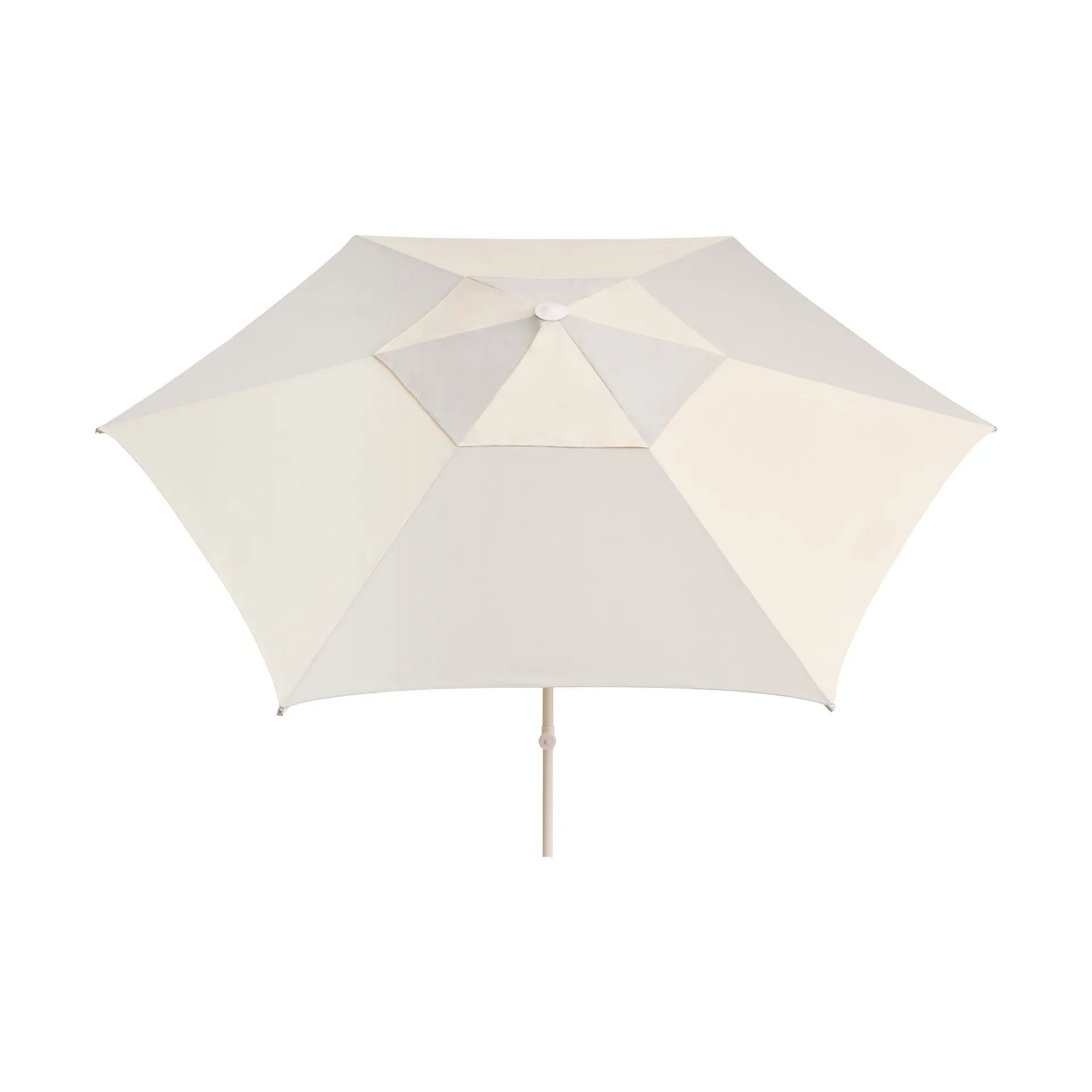 Terrazza Hexagon parasol, Off-white -grey HAY