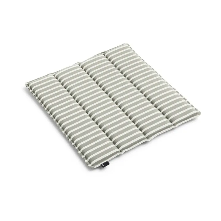 Terrazza seat cushion - Grey bold stripe, 40x40 cm - HAY