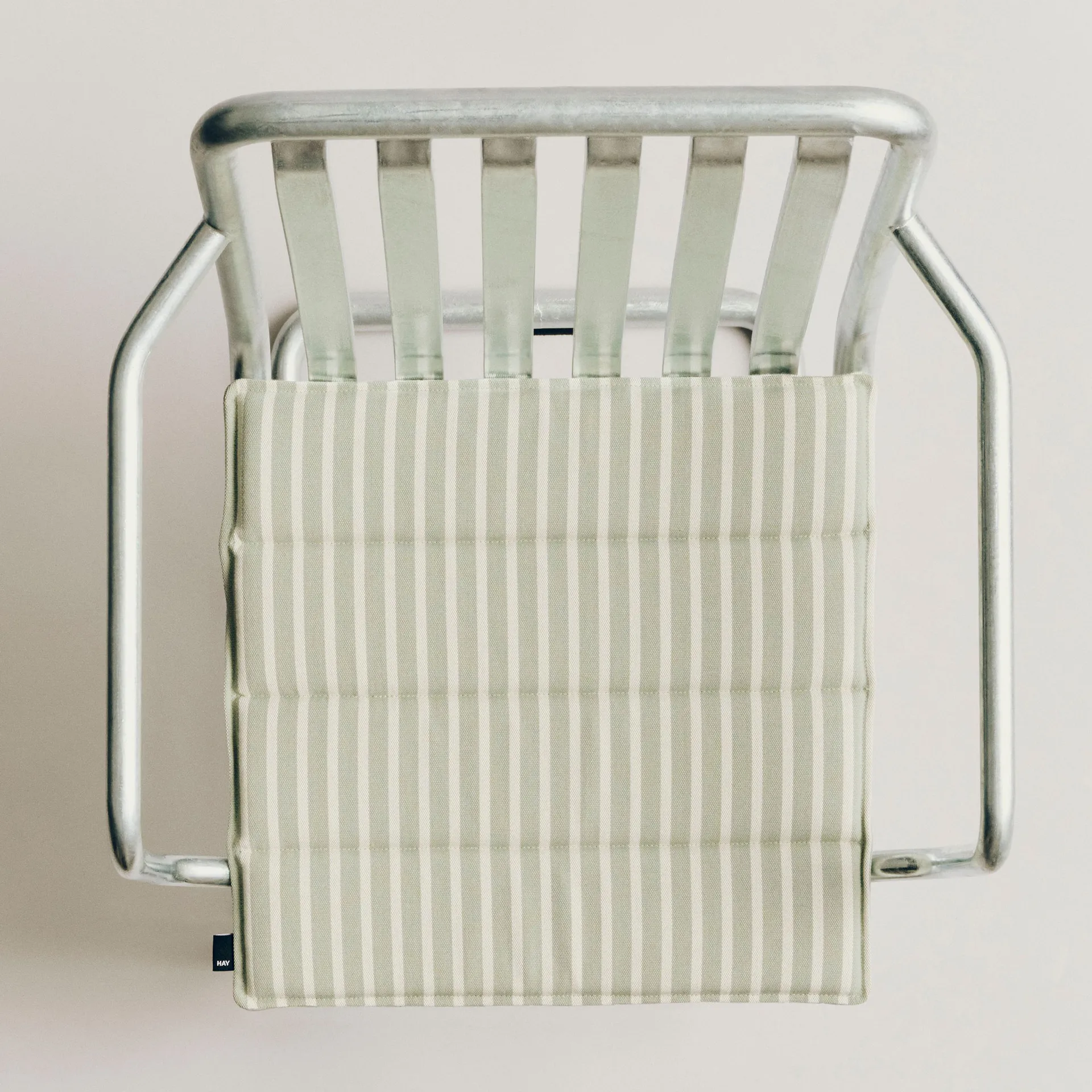 Terrazza seat cushion, Grey bold stripe, 40x40 cm HAY