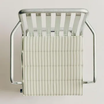 Terrazza seat cushion - Grey bold stripe, 40x40 cm - HAY