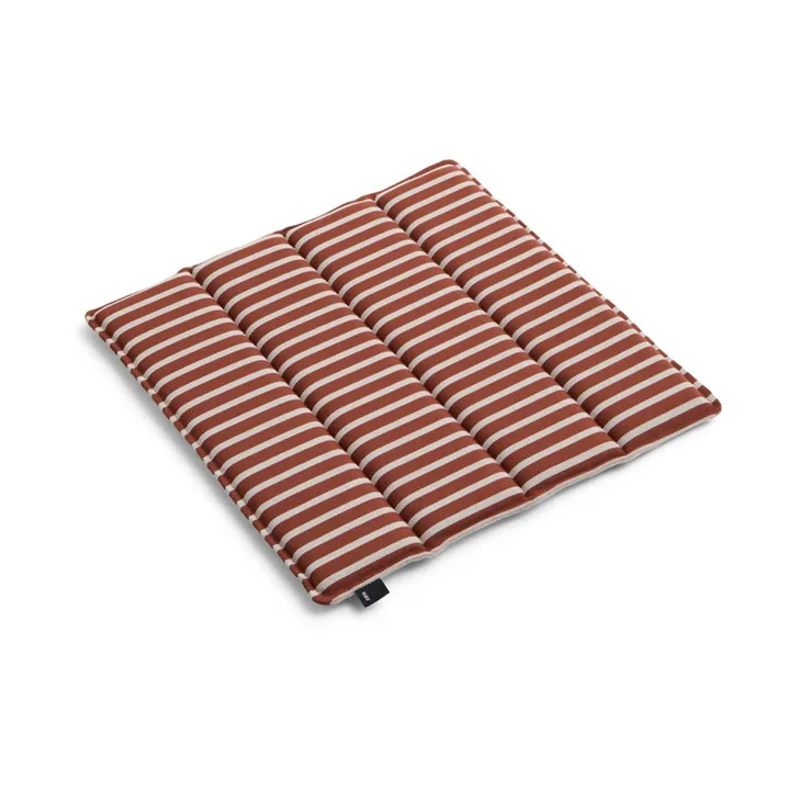 Terrazza seat cushion - Terracotta bold stripe, 40x40 cm - HAY