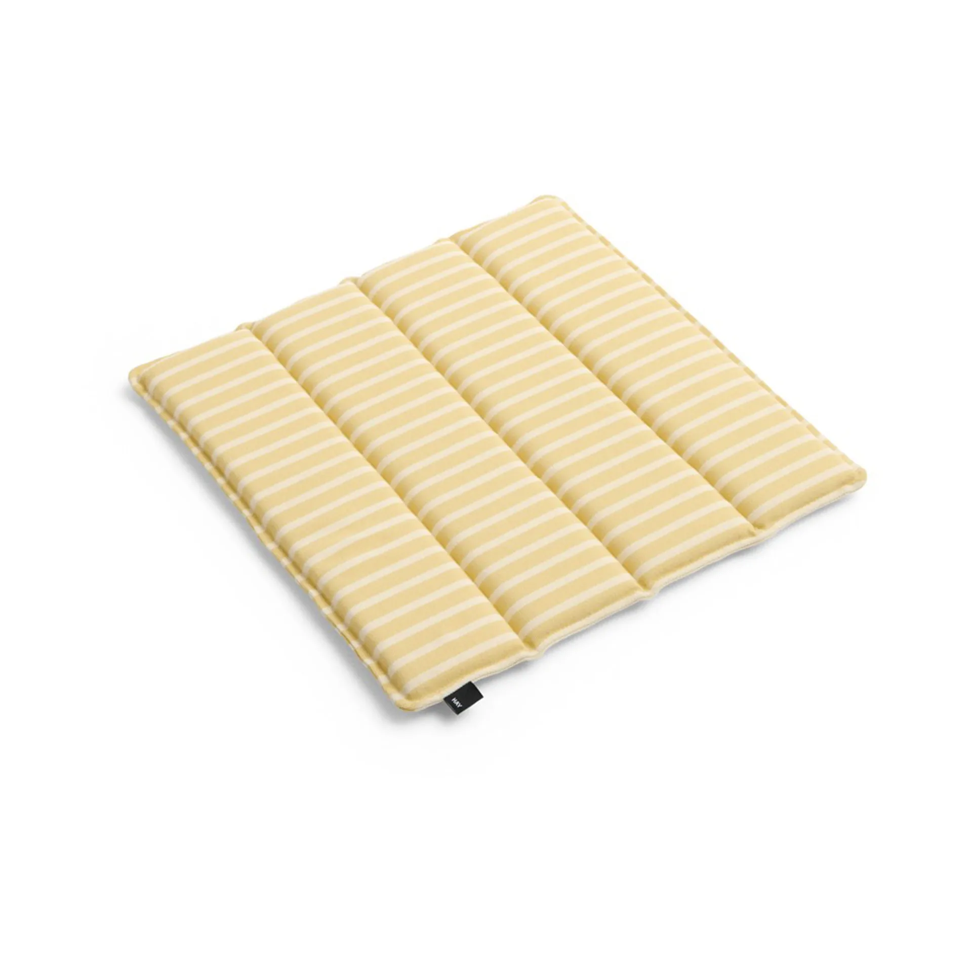 Terrazza seat cushion, Yellow bold stripe, 40x40 cm HAY