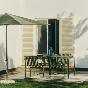 Terrazza Square parasol - Green-dark green - HAY