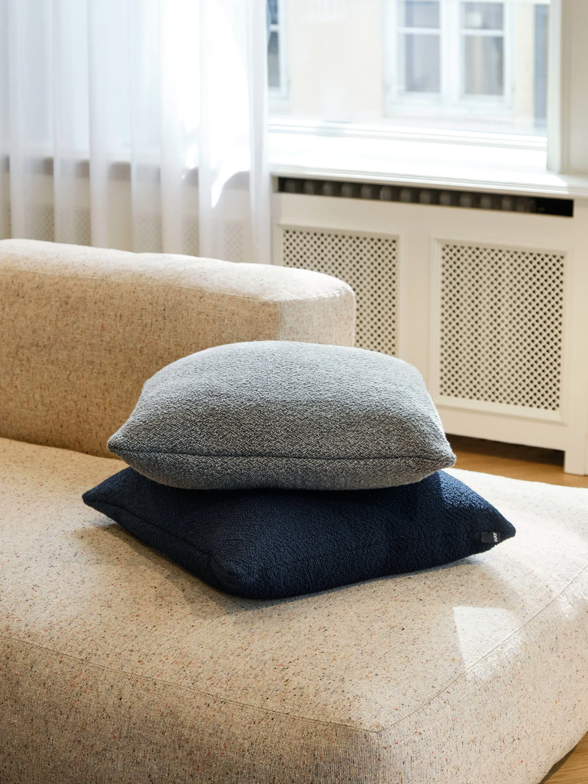 Texture cushion 50x50 cm, Grey HAY