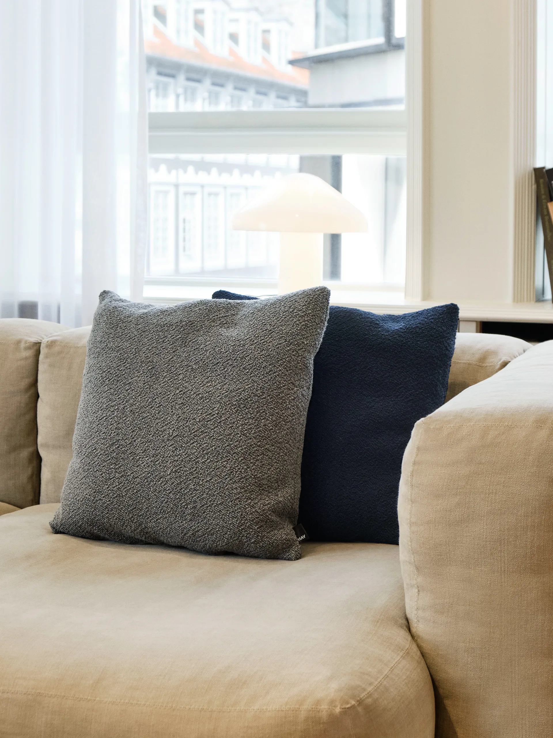 Texture cushion 50x50 cm, Grey HAY