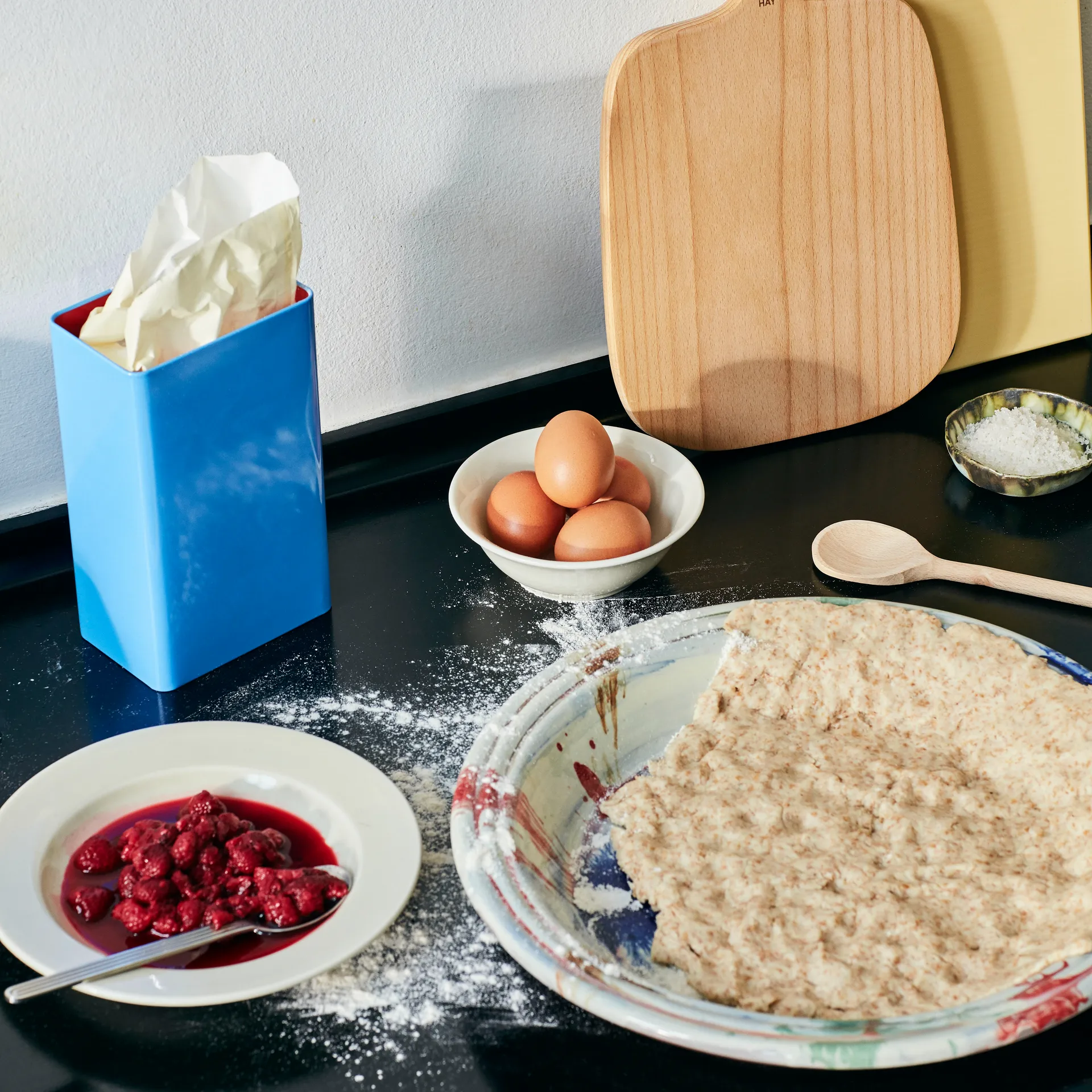 Tin by Sowden tin, Blue HAY