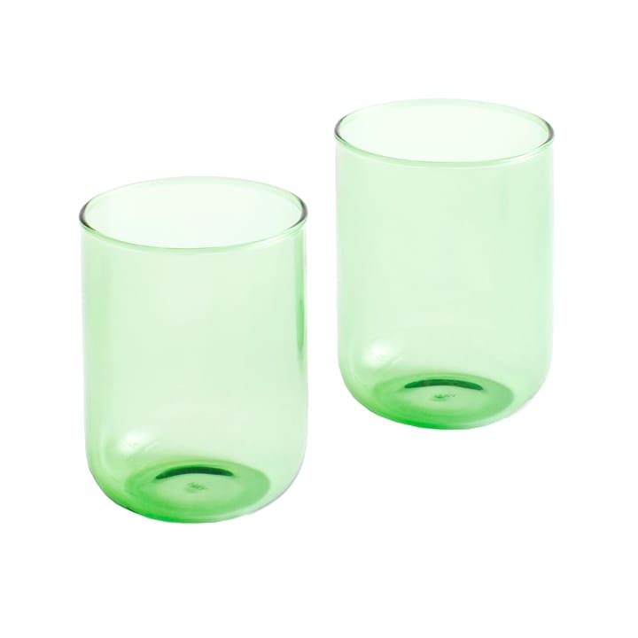Tint tumbler glass 30 cl 2-pack - green - HAY