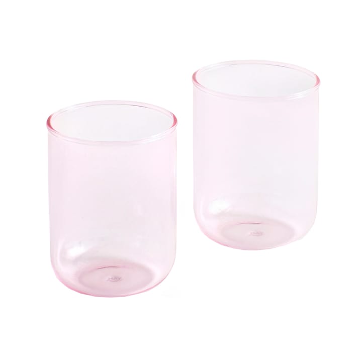 Tint tumbler glass 30 cl 2-pack - pink - HAY