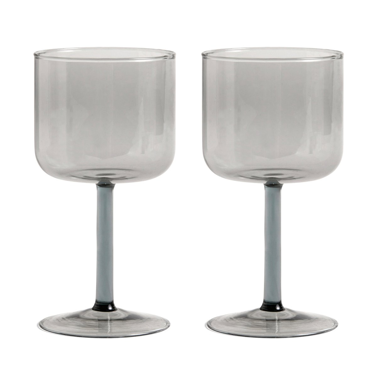 HAY Tint wine glass 25 cl 2-pack grey | Scandinavian Design | Wine glasses | Grey
