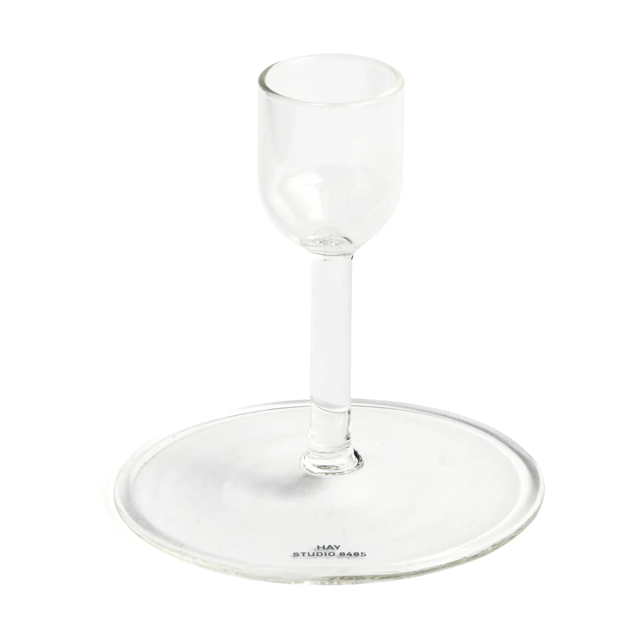 HAY Tiny candle sticks straight Clear | Scandinavian Design | Tea light holders, lanterns & candle dishes | Transparent