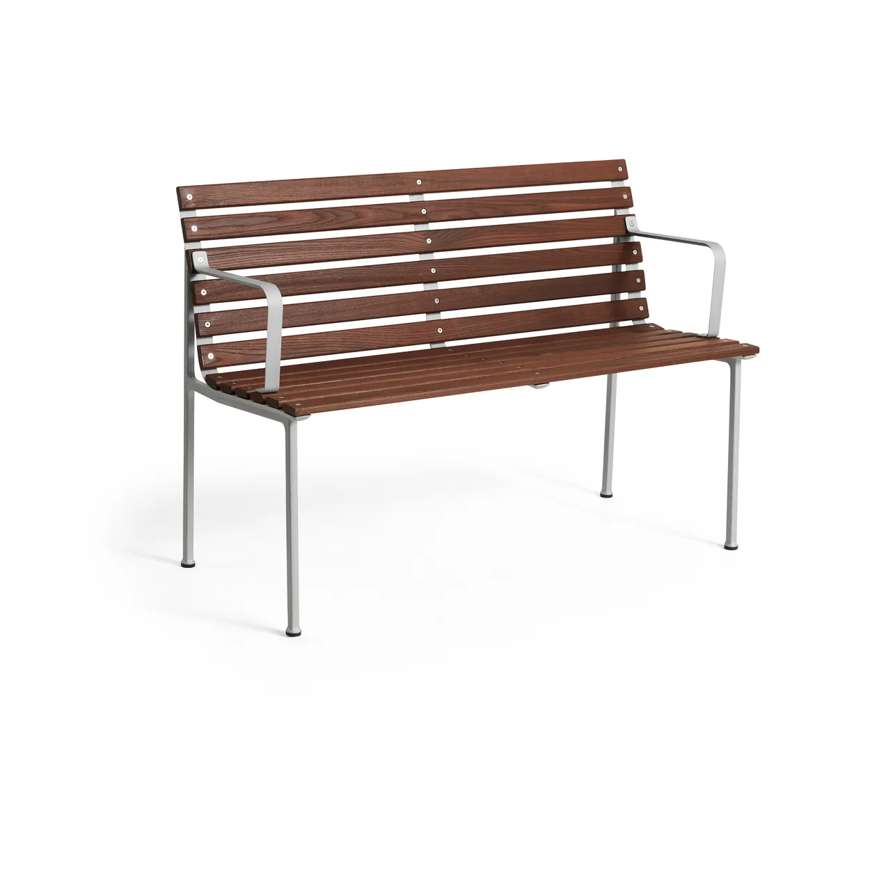 HAY Traverse Dining bench with armrests. Oiled ash | Scandinavian Design | Brown