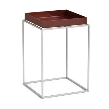 Tray Table medium side table - Chocolate silicone grey, 30x30x44 cm - HAY