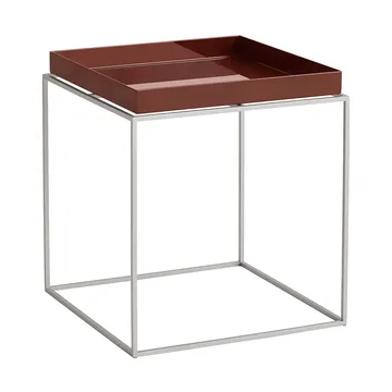 Tray Table medium side table - Chocolate silicone grey, 40x40x44 cm - HAY
