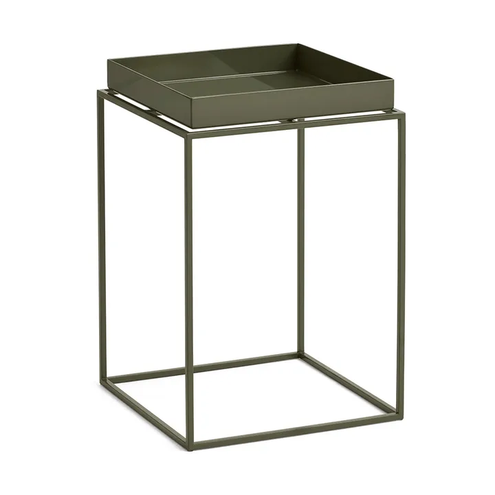 Tray Table medium side table - Olive green, 30x30x44 cm - HAY