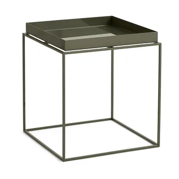 Tray Table medium side table - Olive green, 40x40x44 cm - HAY