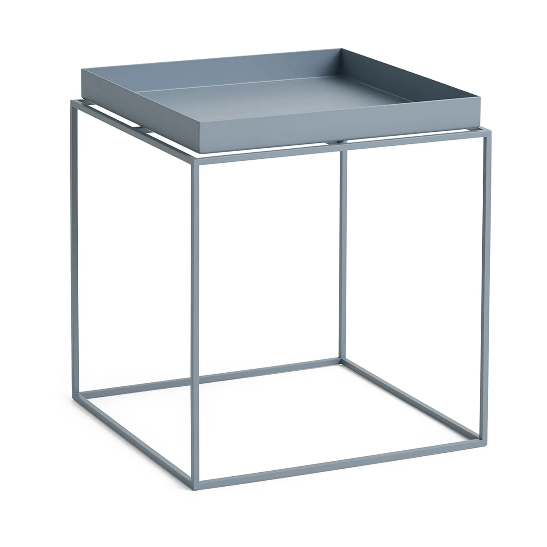 Tray Table medium side table, Pigeon blue, 40x40x44 cm HAY