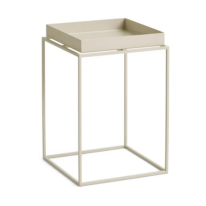 Tray Table medium side table - Warm beige, 30x30x44 cm - HAY