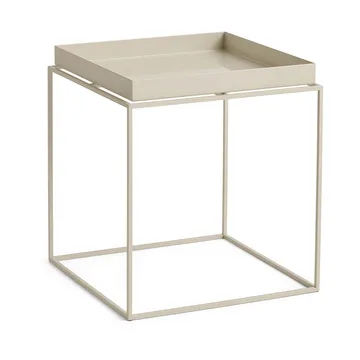 Tray Table medium side table - Warm beige, 40x40x44 cm - HAY