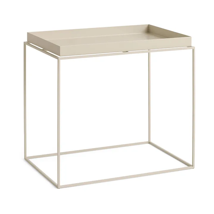 Tray Table medium side table - Warm beige, 40x60x54 cm - HAY