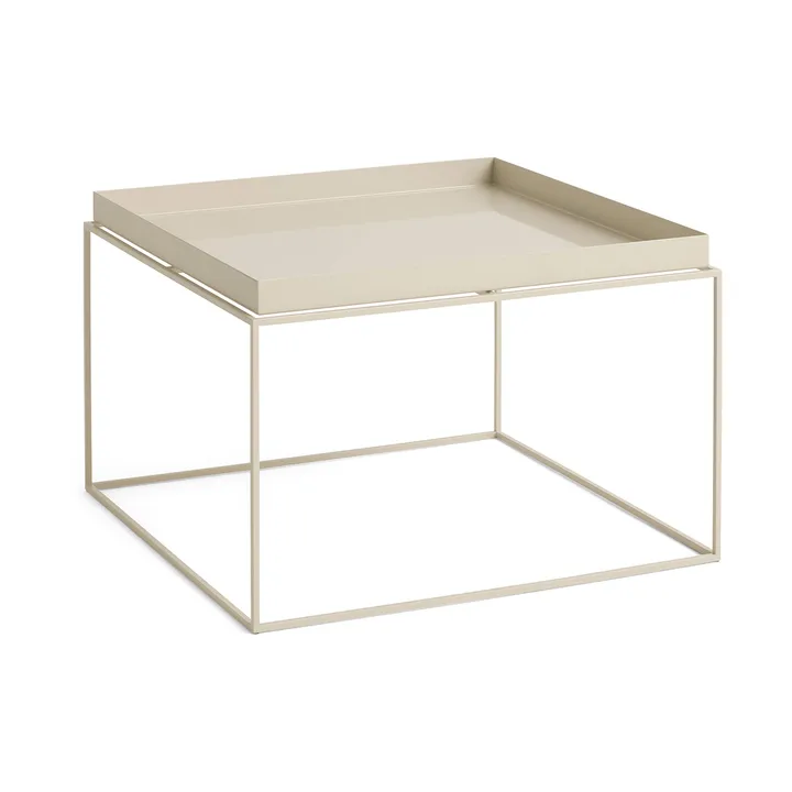Tray Table medium side table - Warm beige, 60x60x39 cm - HAY