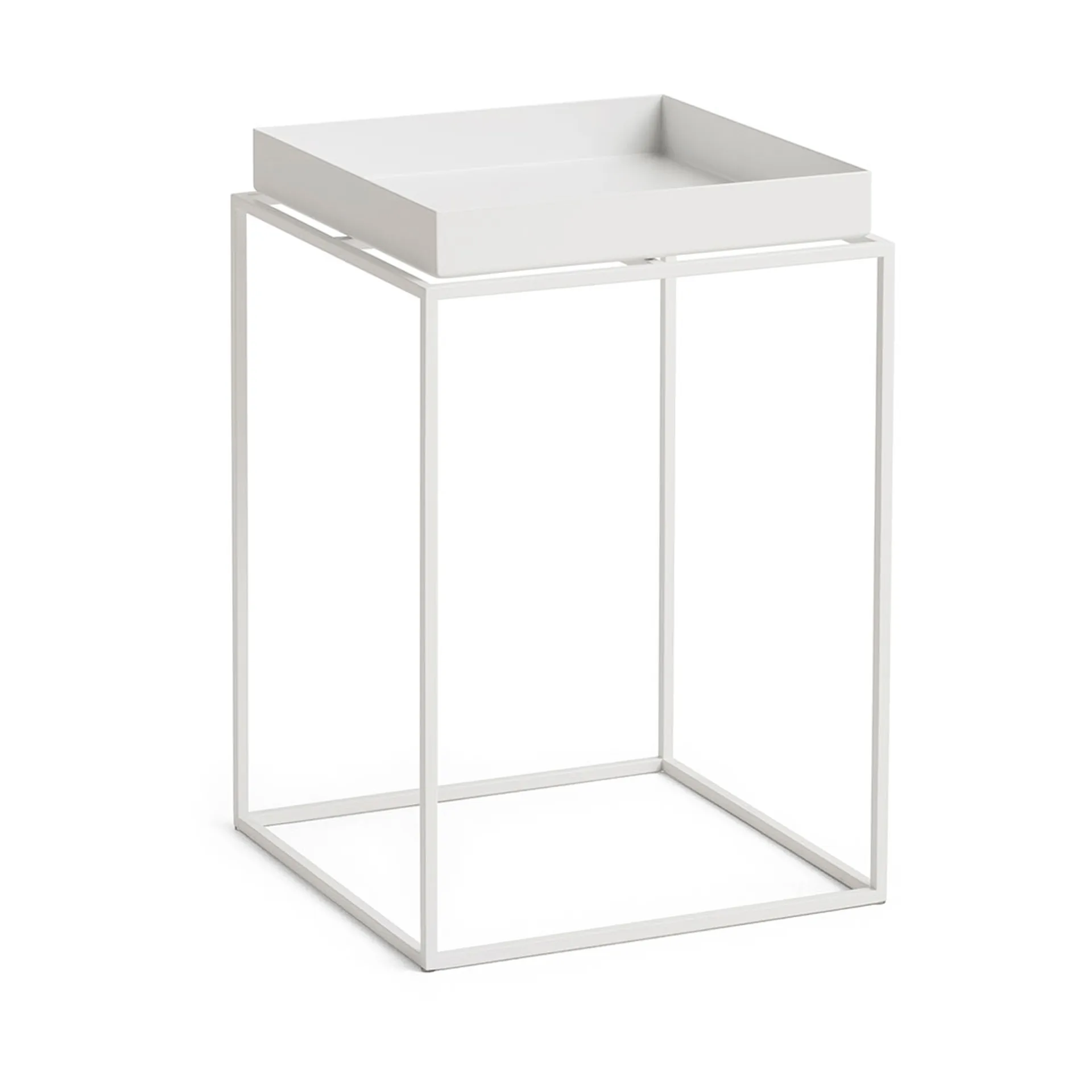 Tray Table medium side table, White, 30x30x44 cm HAY