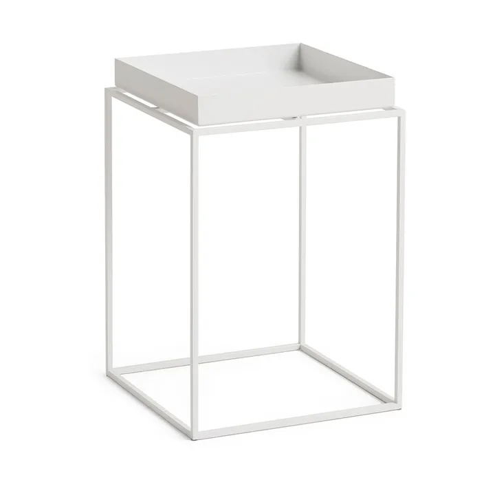 Tray Table medium side table - White, 30x30x44 cm - HAY
