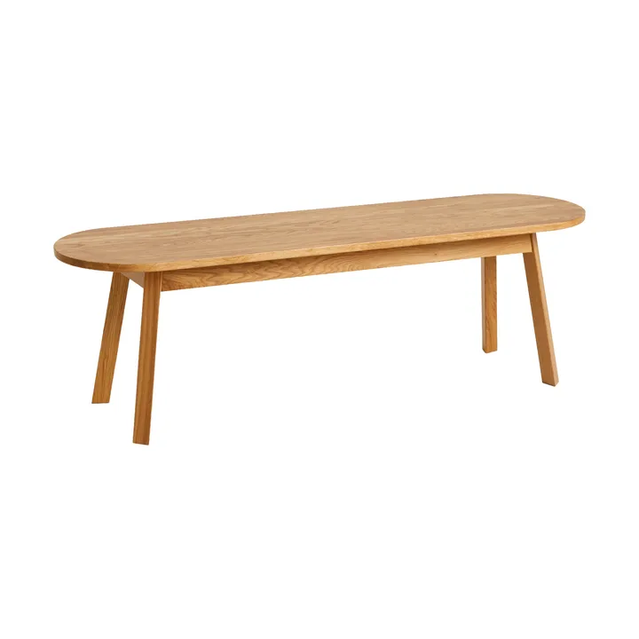 Triangle Leg bench - water-based lacquered oak, 150 cm - HAY