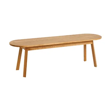 Triangle Leg bench - water-based lacquered oak, 200 cm - HAY