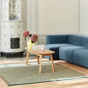 Triangle Leg bench - water-based lacquered oak, 200 cm - HAY