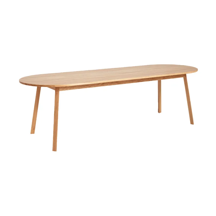 Triangle Leg dining table - Lacquered oak, 250x85 cm - HAY