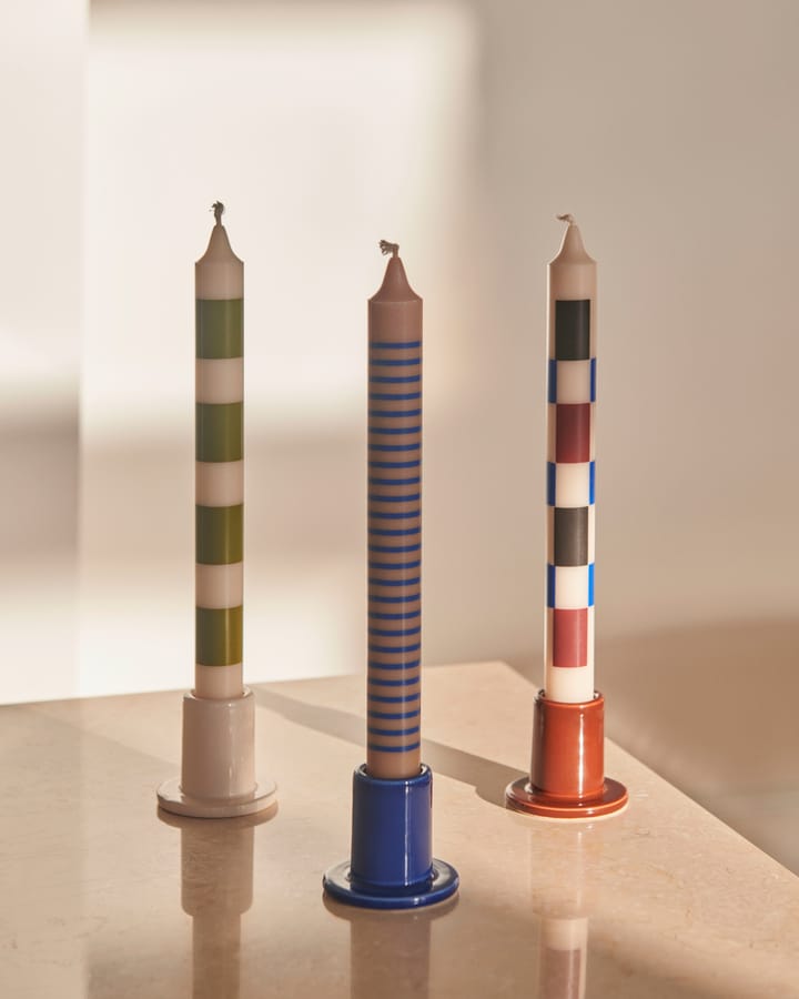 Tube candle stick 5 cm, Blue HAY